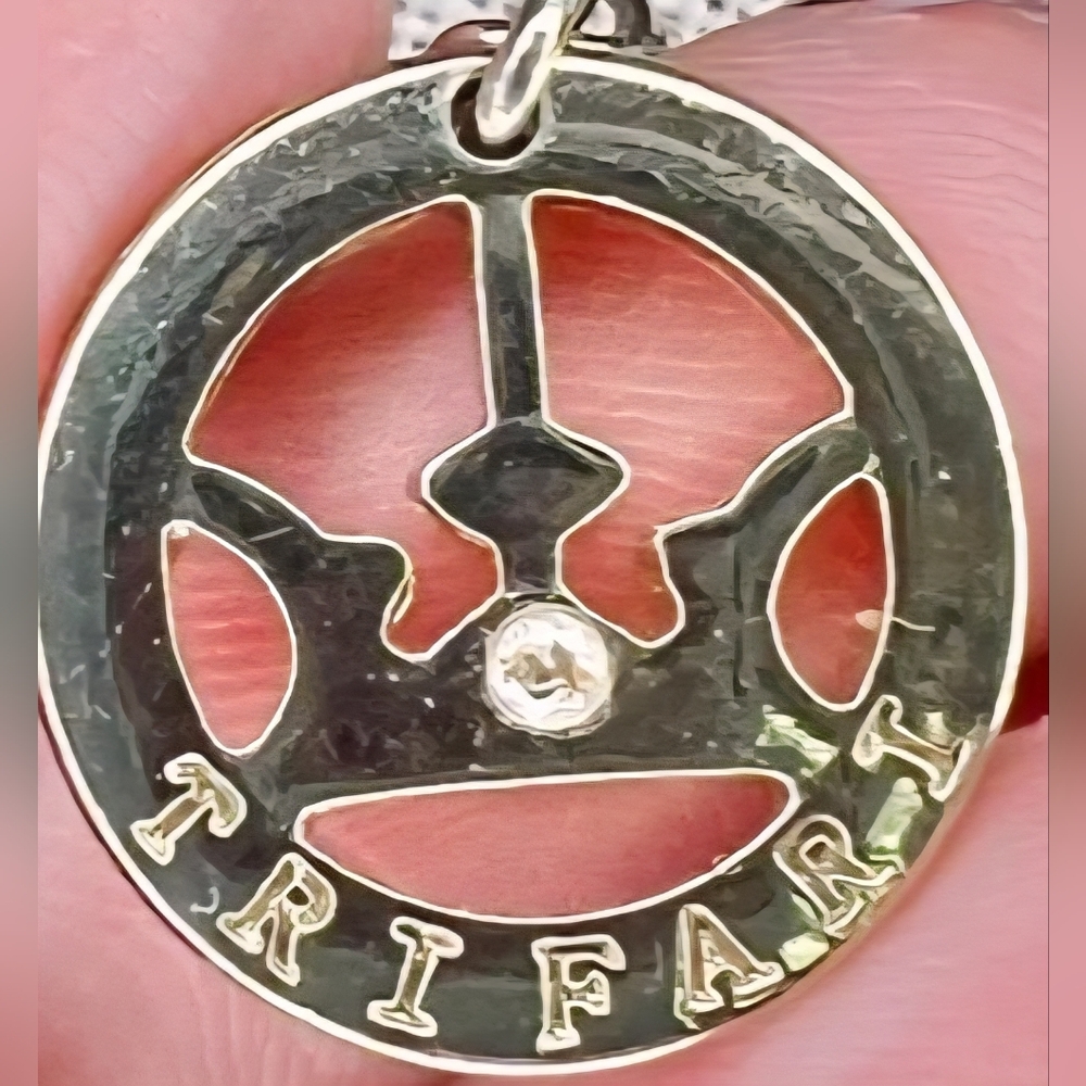 Trifari Gold Tone Multi Colored Statement Bib Nec… - image 6